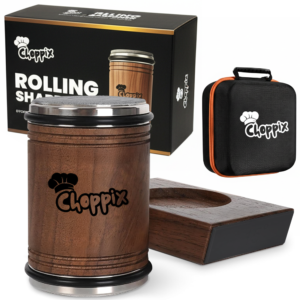 Walnut Wood Rolling Knife Sharpener with Carry Bag, 15° & 20° Magnetic Angles, Ceramic Discs, Whetstone, Professional Kitchen Knife Sharpening Tool Kit