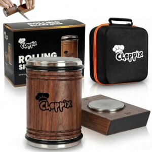 Walnut Wood Rolling Knife Sharpener Kit